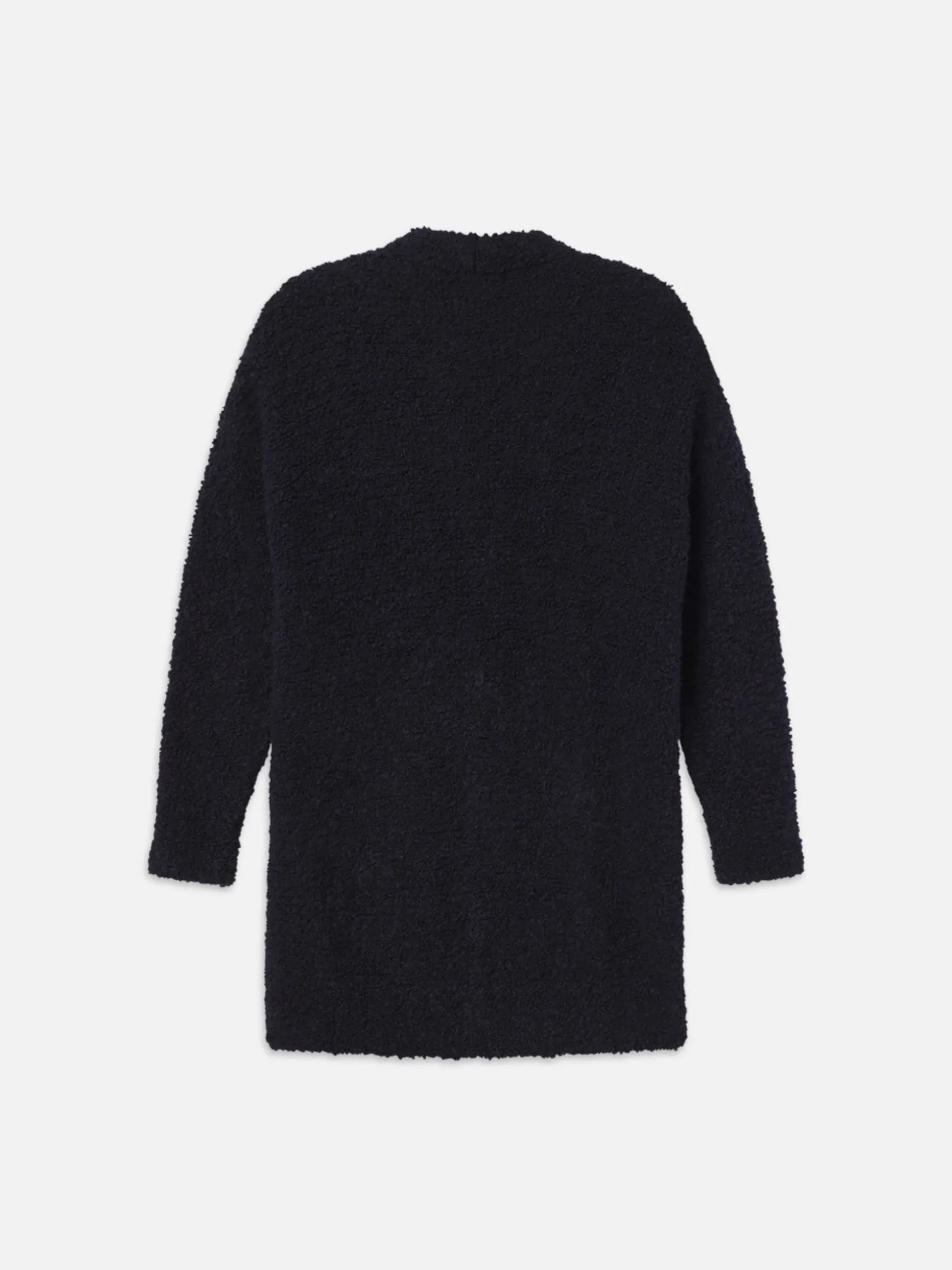 Boyfriend Boucle Cardi in Navy