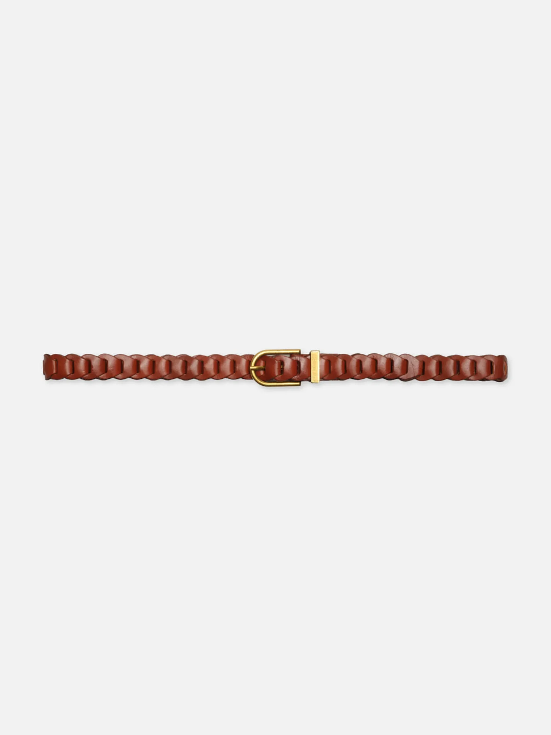 Braided Belt in Whiskey