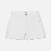 Braided Waistband Short in White