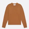 Cashmere Crewneck Sweater in Rust