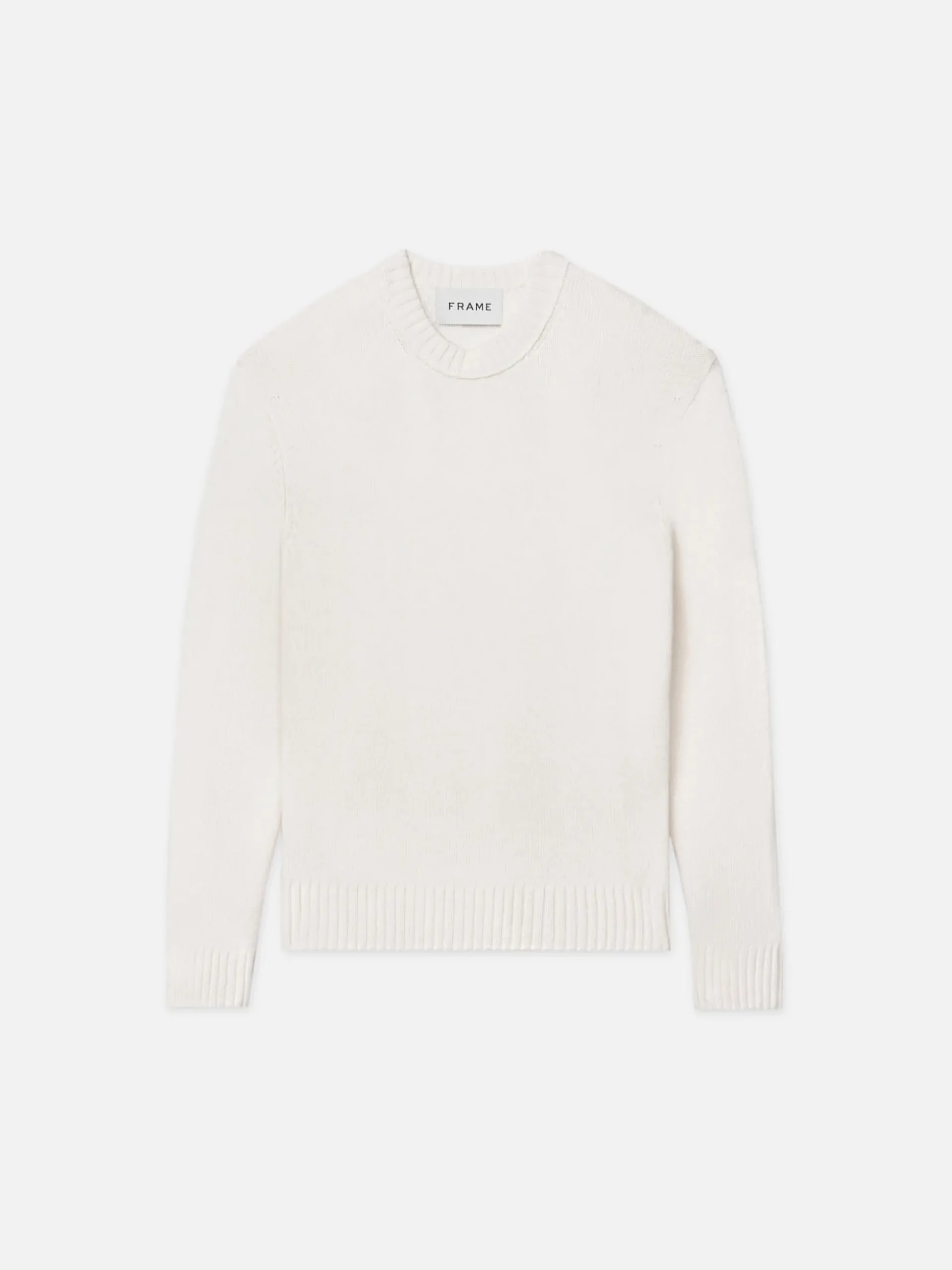 Cashmere Crewneck Sweater in Cream