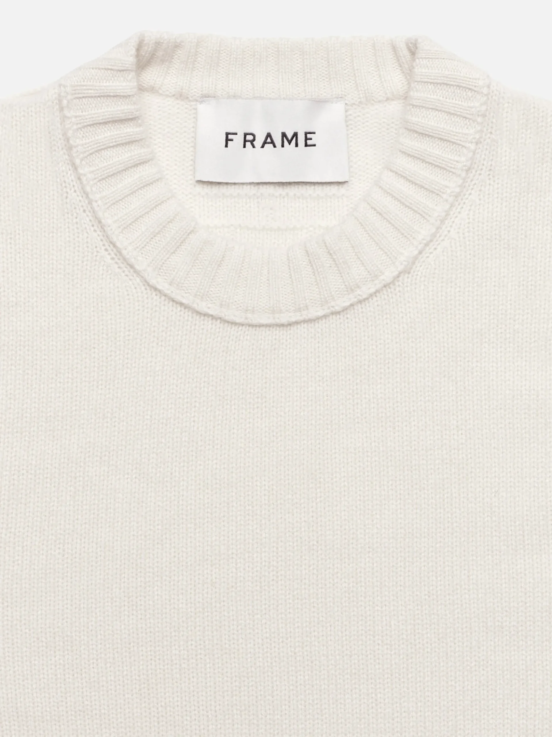 Cashmere Crewneck Sweater in Cream