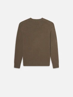 Cashmere Crewneck Sweater in Soft Mocha