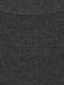 Cashmere Crewneck Sweater in Dark Grey