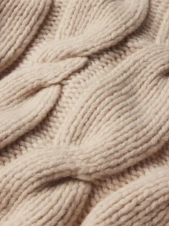 Chunky Cable Sweater in Natural