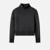 Clean Turtleneck Sweater in Charcoal Heather