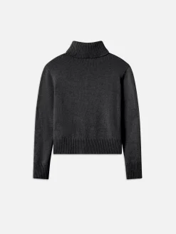 Clean Turtleneck Sweater in Charcoal Heather