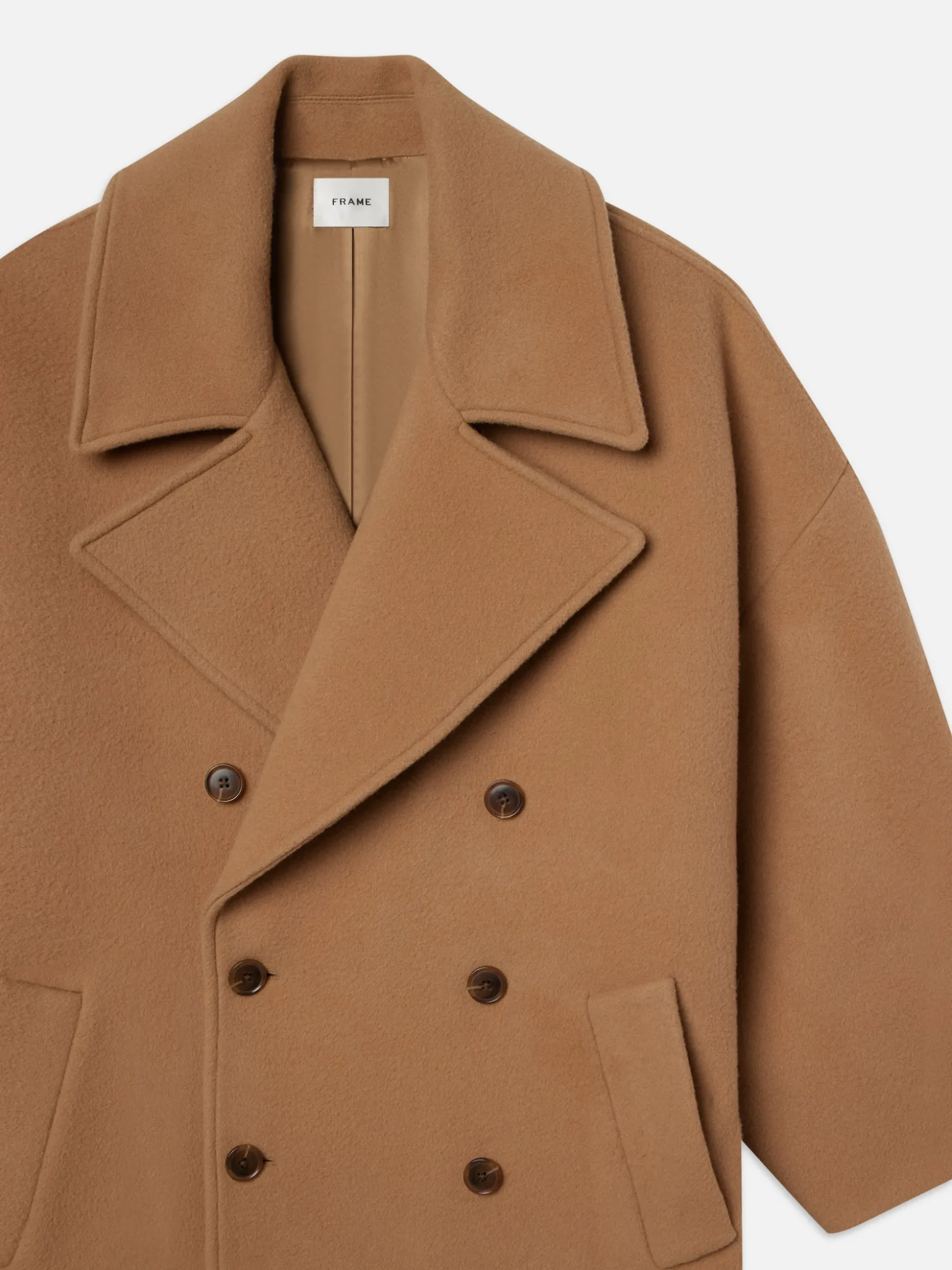 Cocoon Coat in Camel