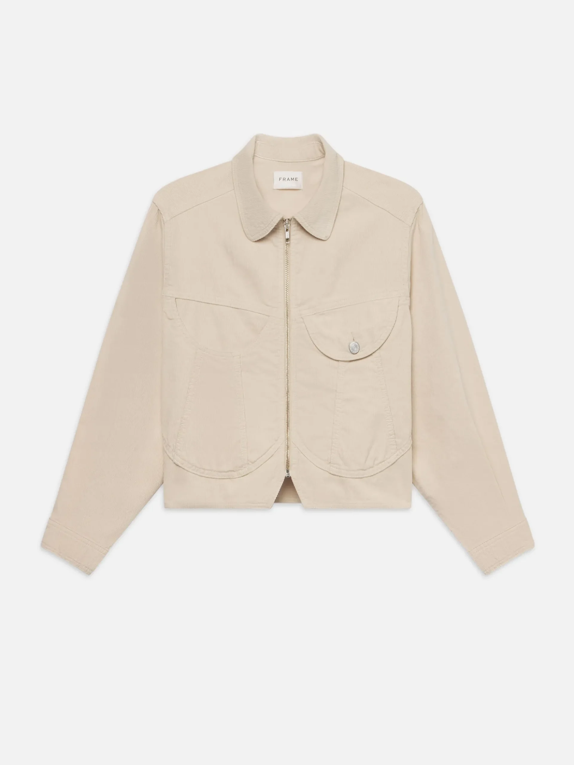 Corduroy Heart Jacket in Ecru