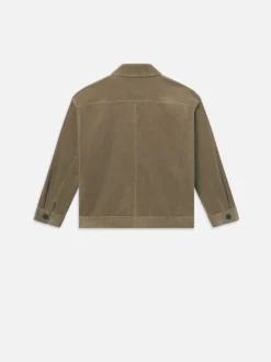 Corduroy Trucker Jacket in Soft Mocha