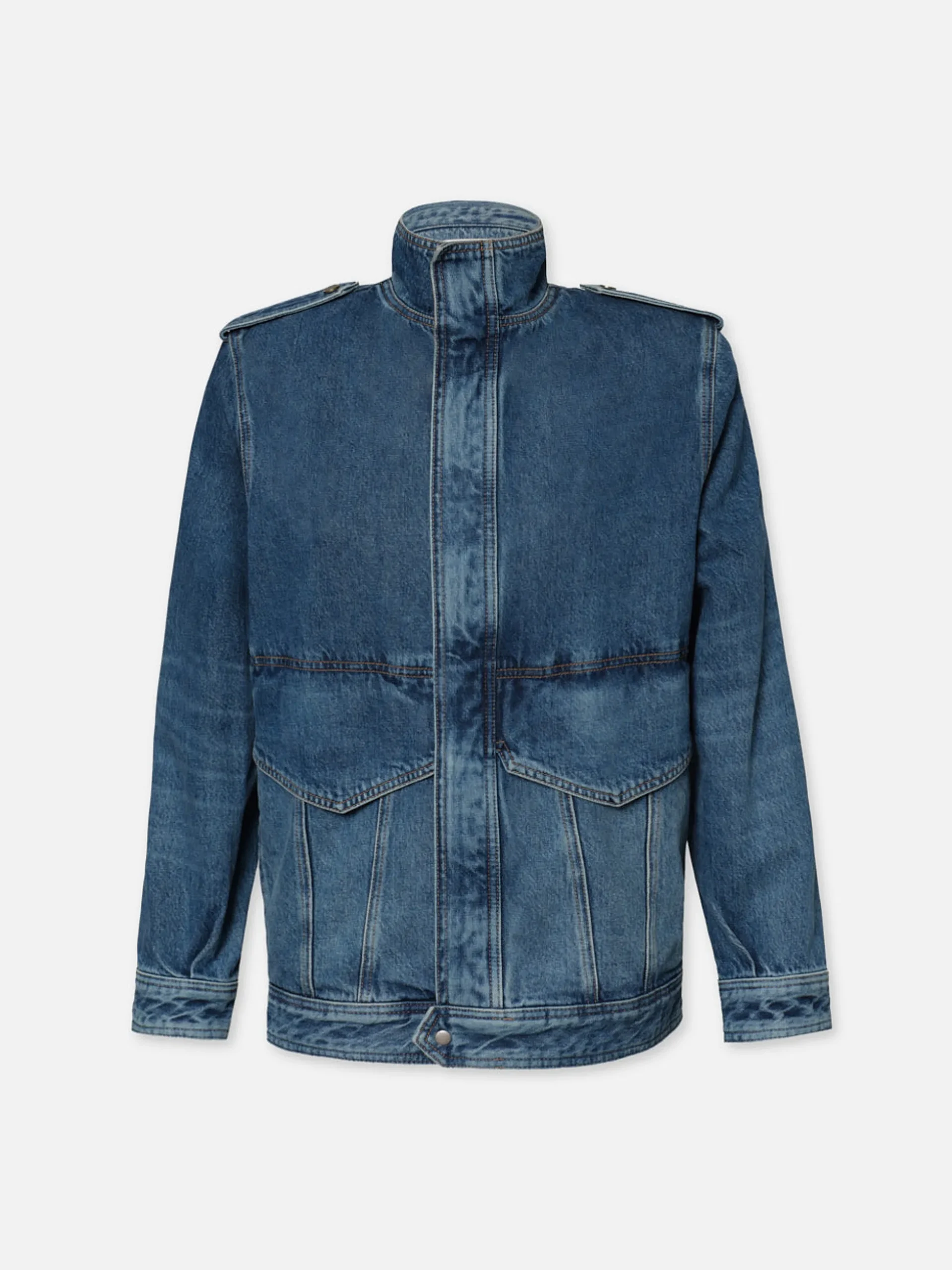 Denim Power Jacket in Luxor