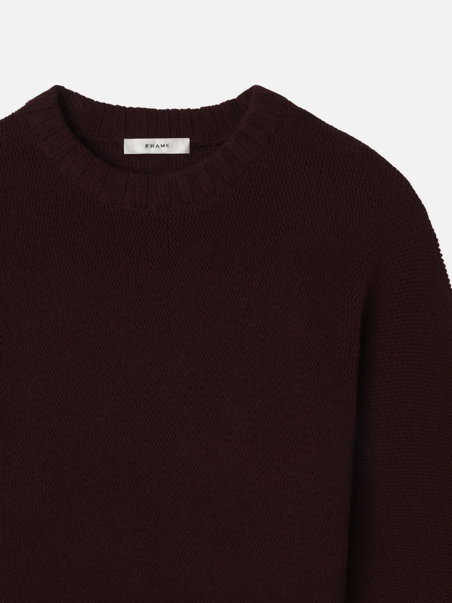 Dolman Crew Sweater in Burgundy