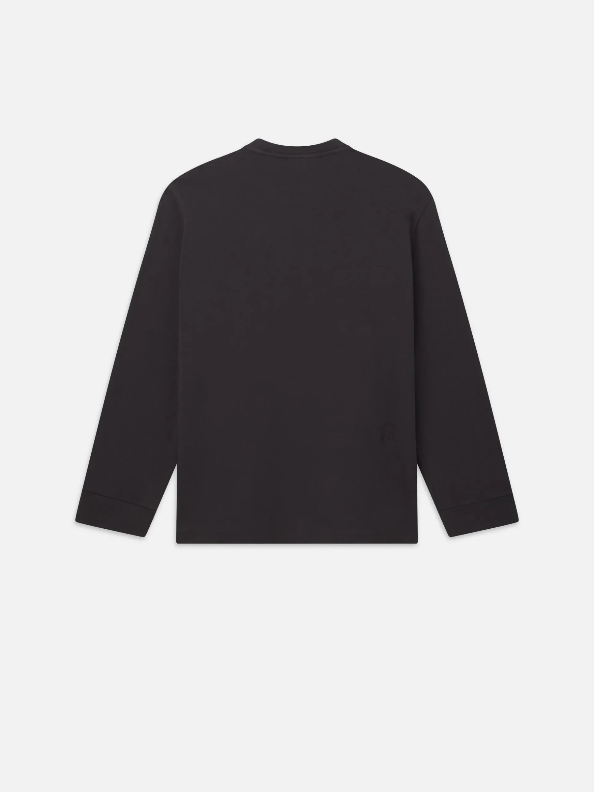 Duo Fold Long Sleeve Crew in Dark Grey