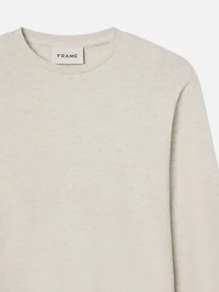 Duo Fold Long Sleeve Crew in Oatmeal Heather