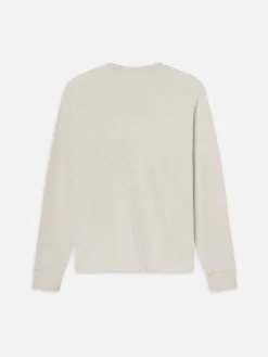 Duo Fold Long Sleeve Crew in Oatmeal Heather