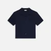 Duo Fold Relaxed Short Sleeve Shirt in Navy