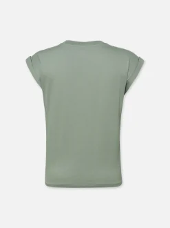 Easy V-Neck Tee in Sage