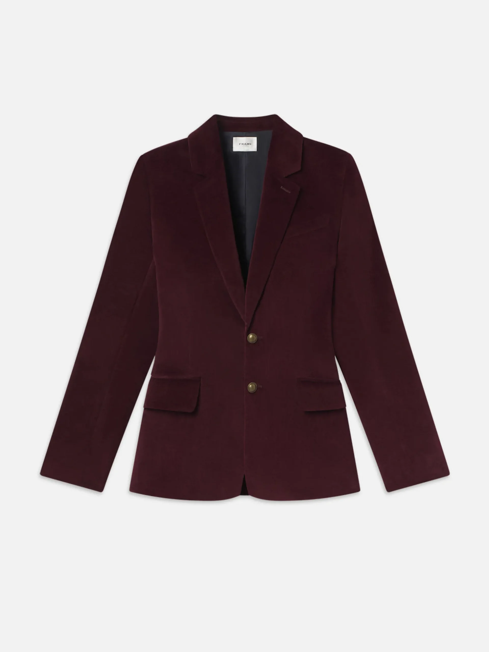 Everyday Velvet Blazer in Wine