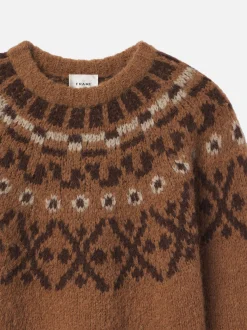 Fair Isle Sweater in Camel Multi