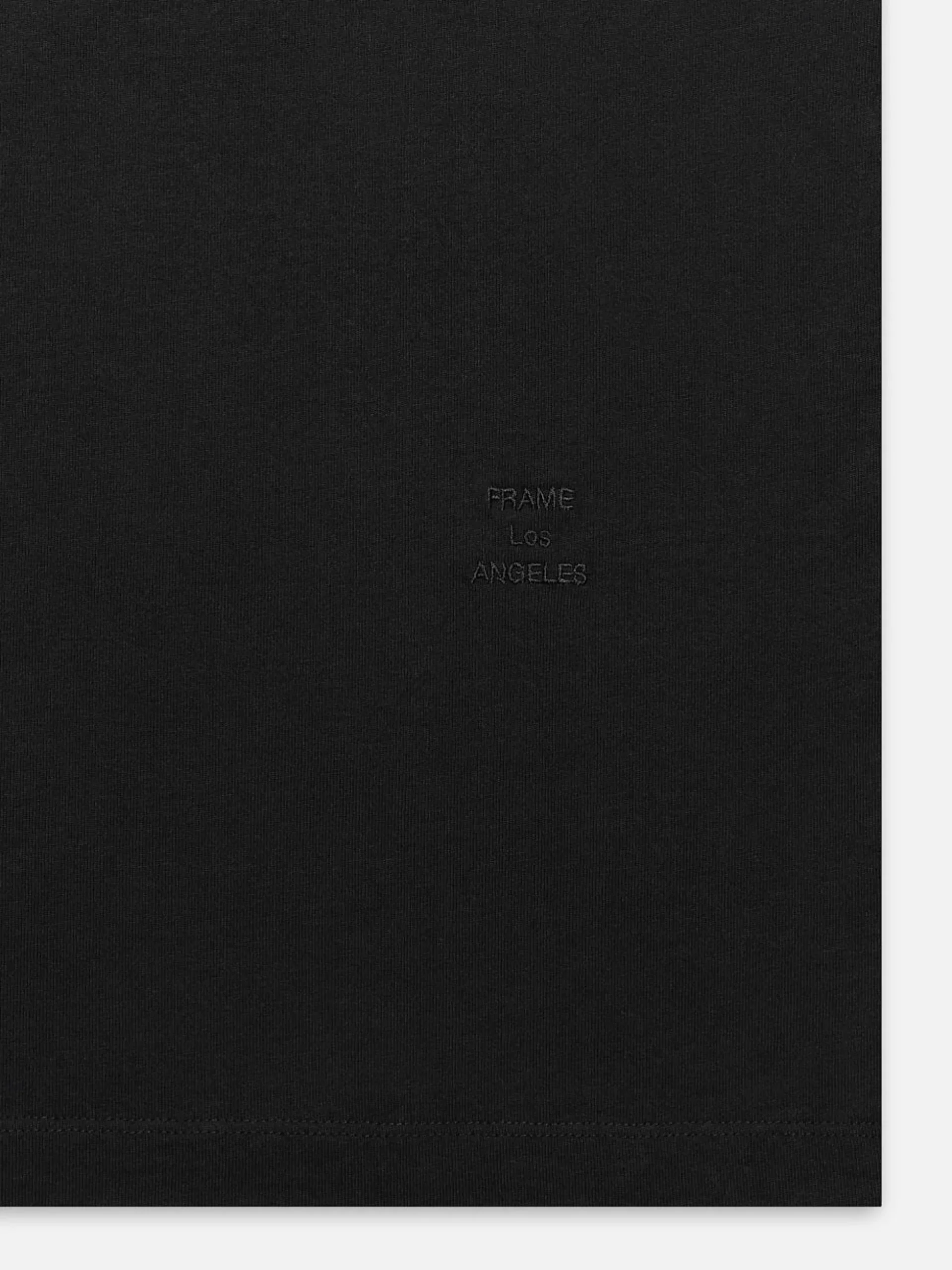 FRAME Logo Tee in Noir