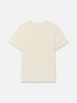 FRAME Logo Tee in White Canvas