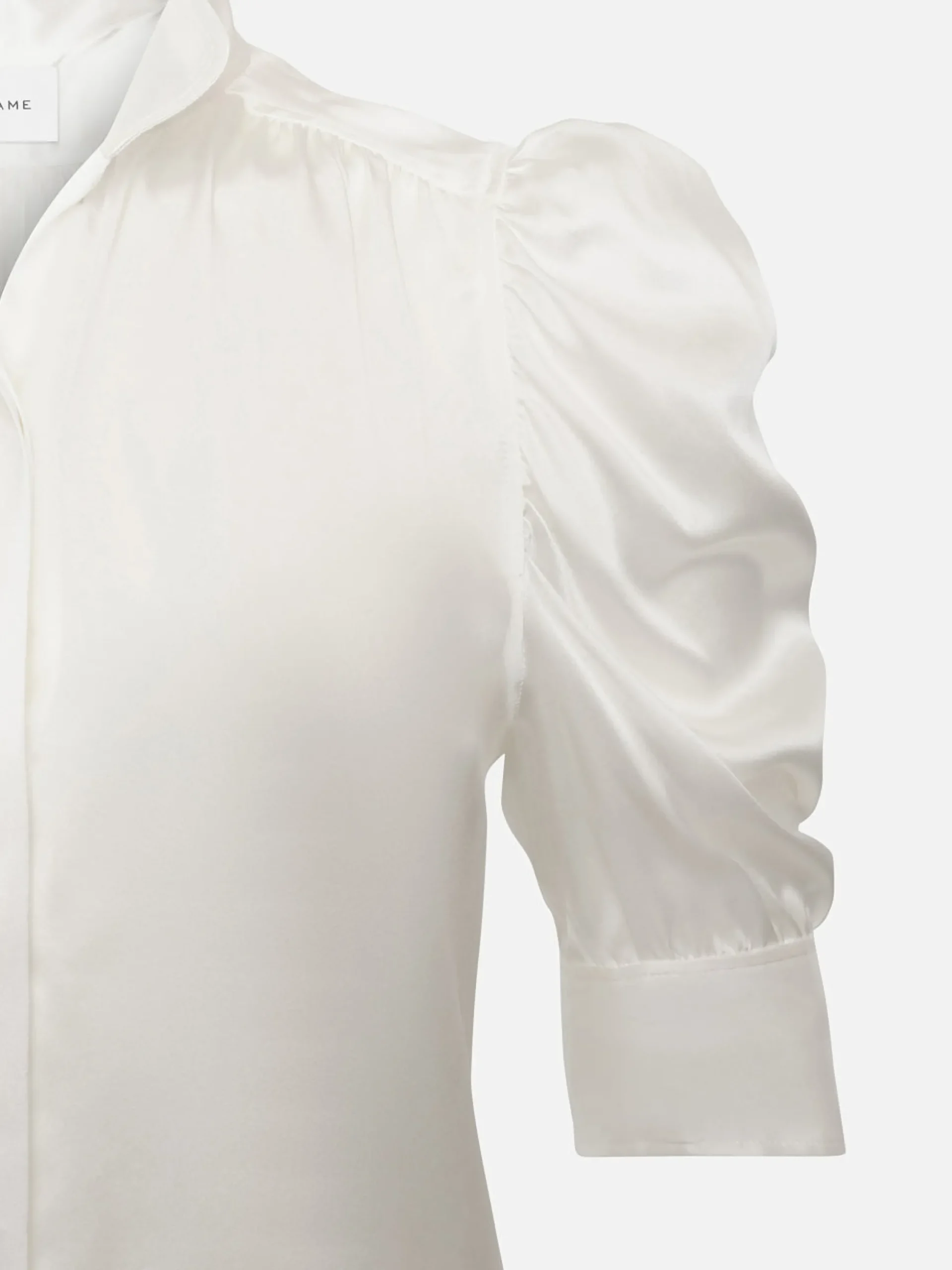 Gillian Top in Glossy Off White