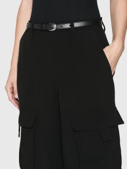 High Rise Utility Cargo in Black