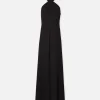 Keyhole Halter Jumpsuit in Black