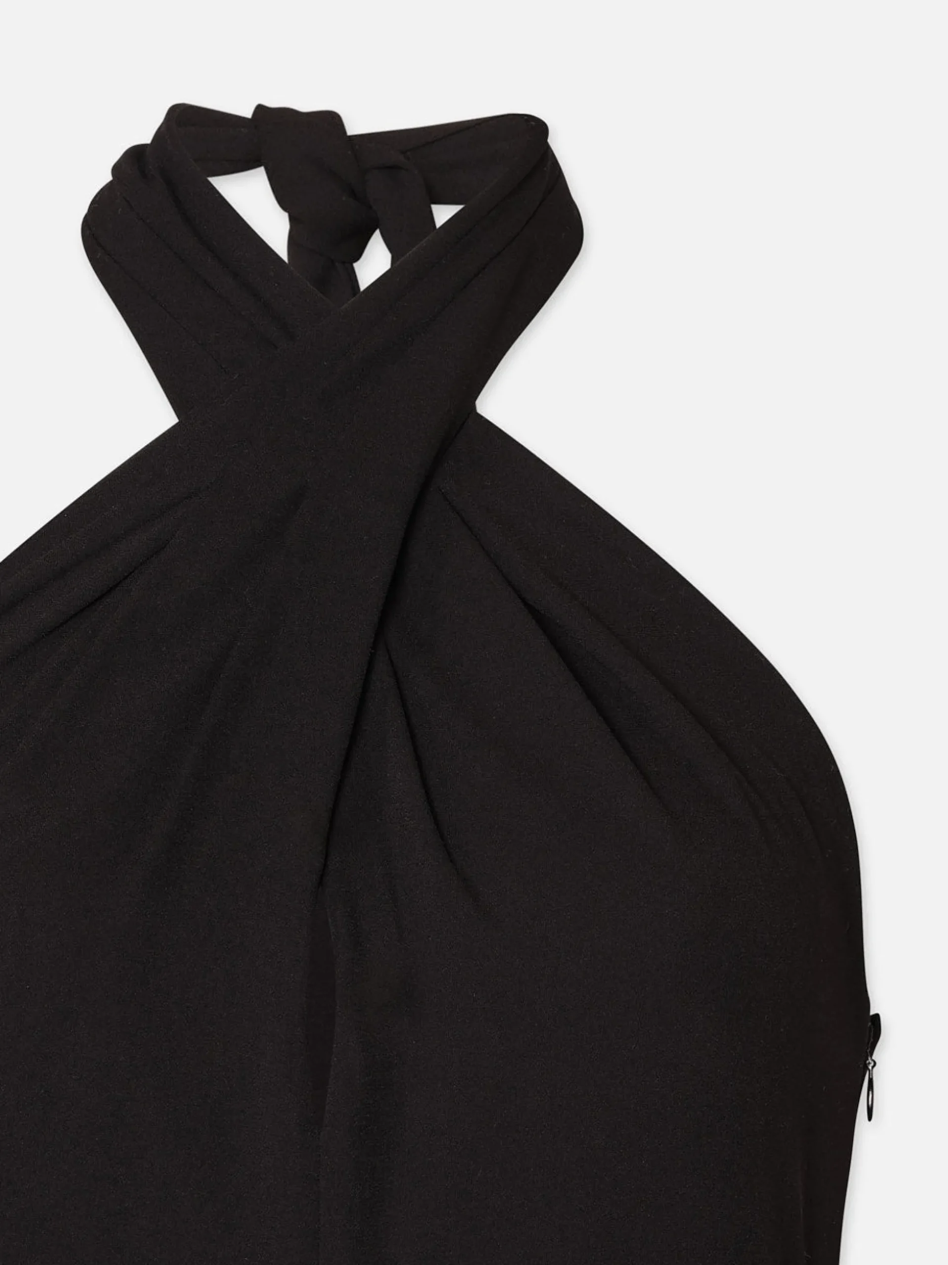 Keyhole Halter Jumpsuit in Black