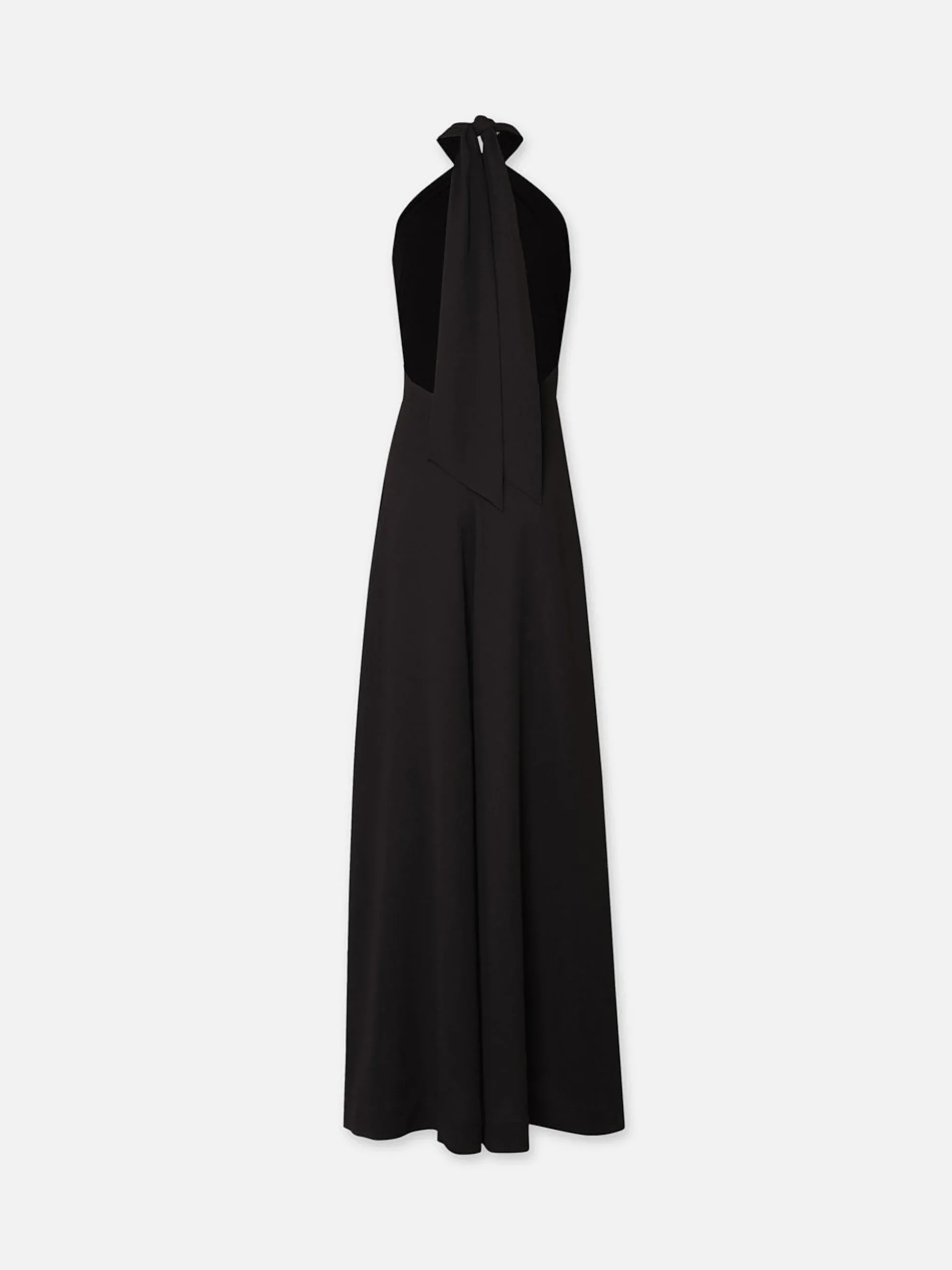Keyhole Halter Jumpsuit in Black