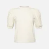 Lace Sleeve Frankie Tee in Cream