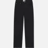 Le Jane Crop Raw Fray in Black