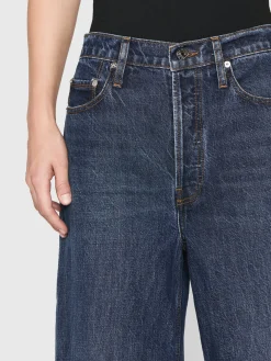 Le Low Baggy Wide Leg in Blindspot Raw Fray