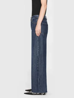 Le Low Baggy Wide Leg in Blindspot Raw Fray