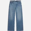 Le Low Baggy Wide Leg Cut Off in Crosbie