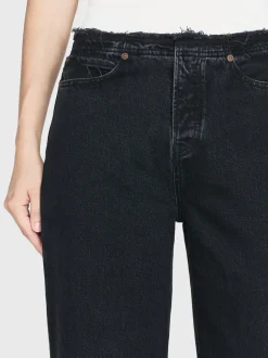 Le Low Baggy Wide Leg Cut Off in Inkwell
