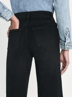 Le Palazzo Crop Released Hem in Blackthorn