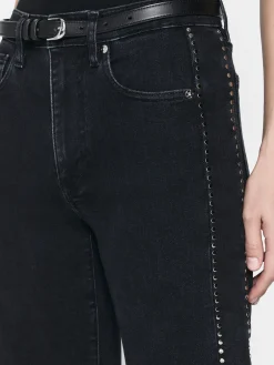 Le Sleek Straight Studded in Astronaut
