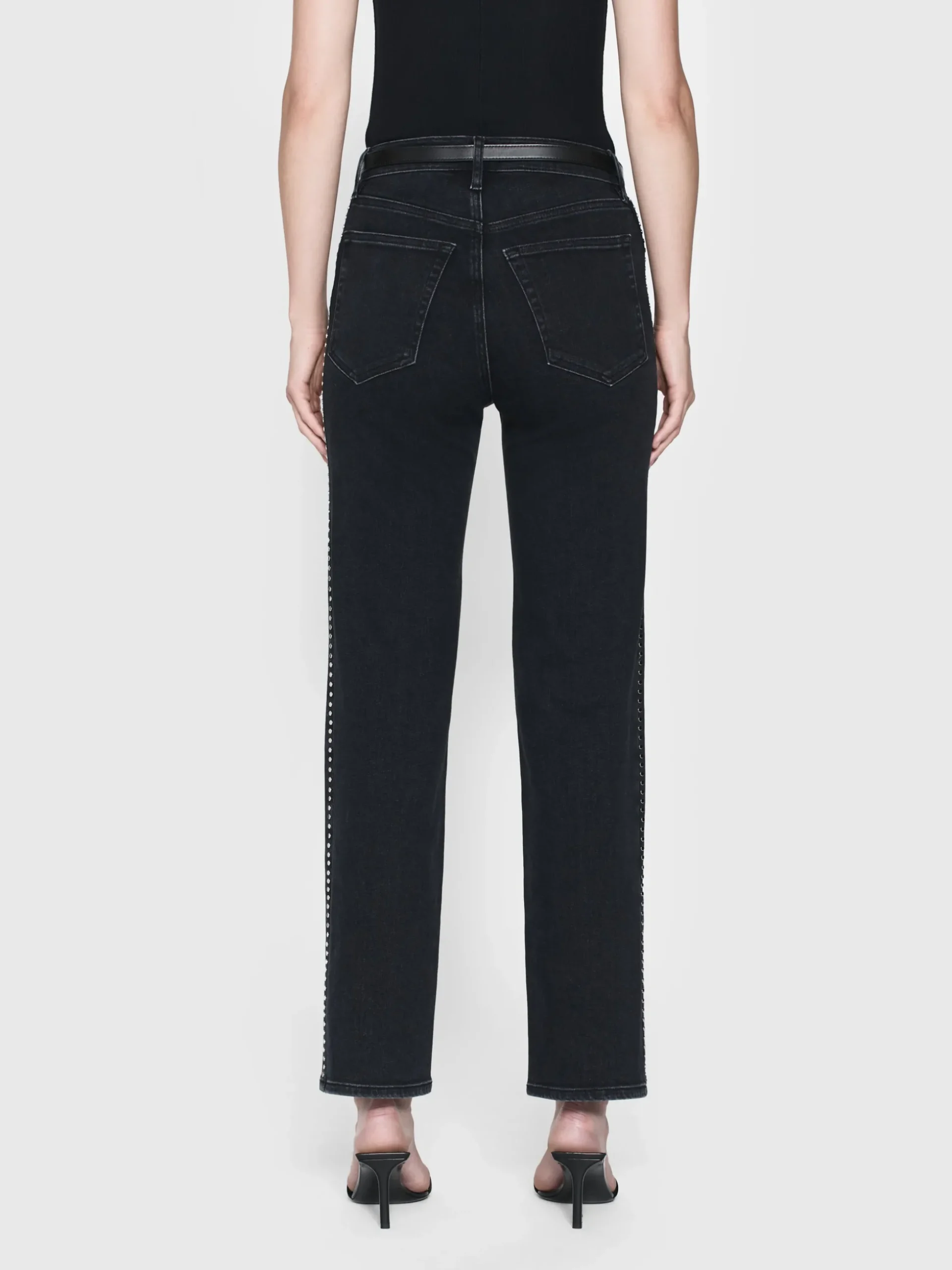 Le Sleek Straight Studded in Astronaut