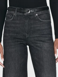 Le Slim Palazzo Raw Fray in Claudius