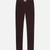 L'Homme Slim Brushed Twill in Wine