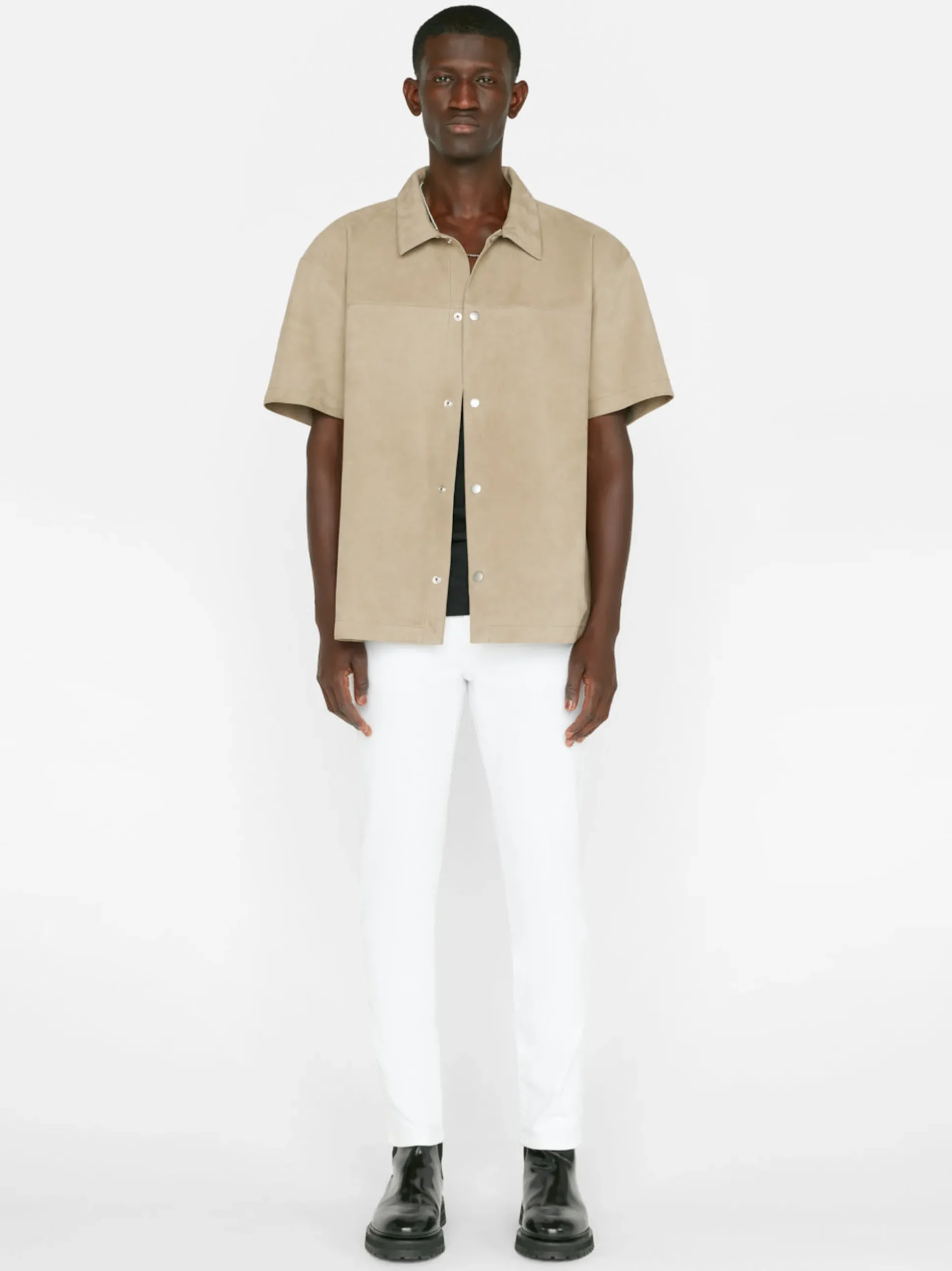 L'Homme Slim Crop in Blanc