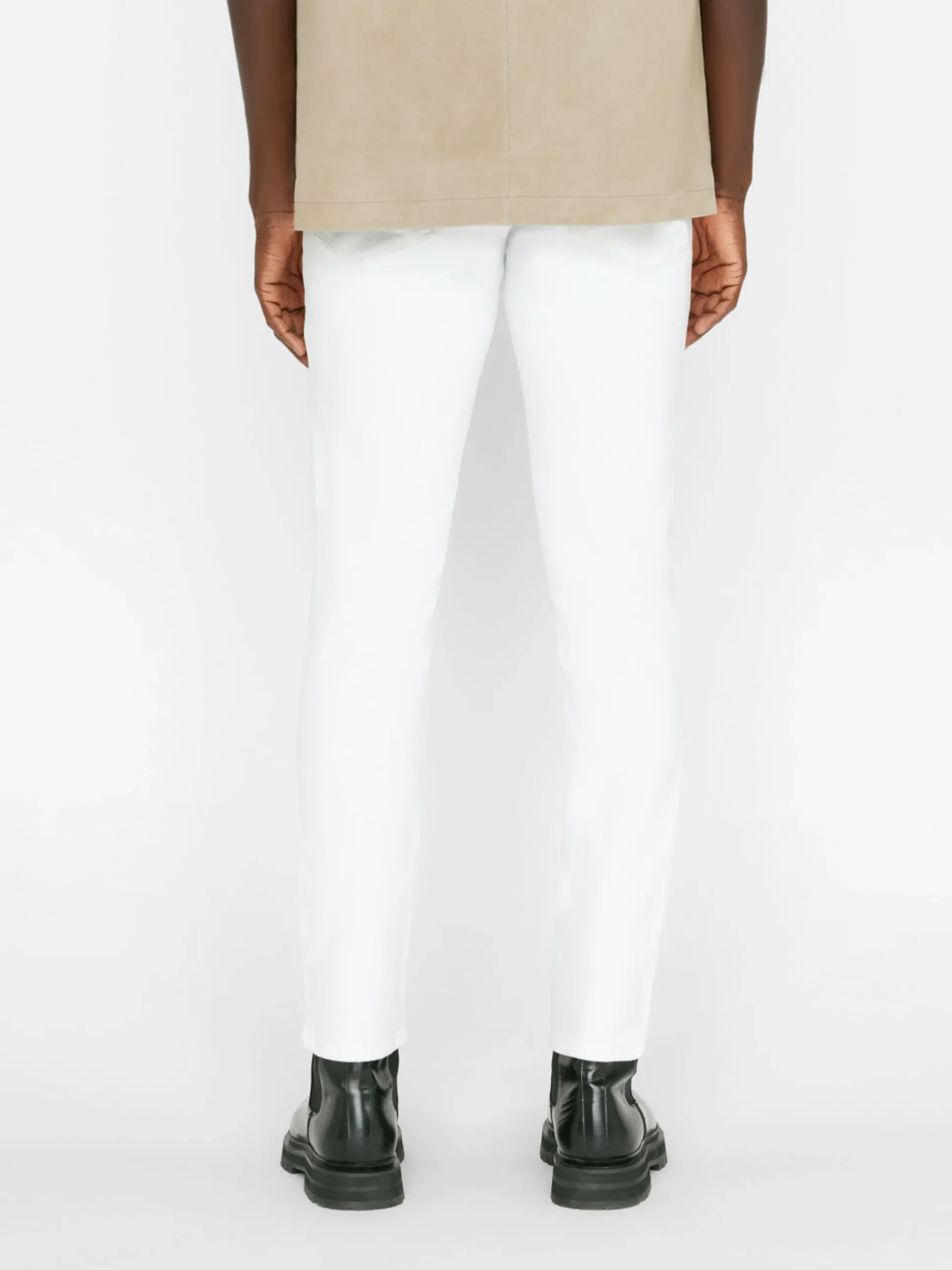L'Homme Slim Crop in Blanc