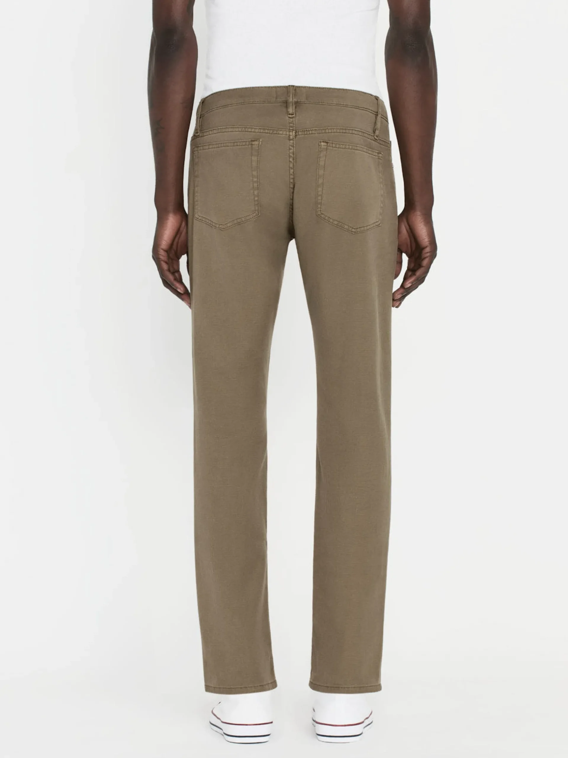 L'Homme Slim Lightweight Twill in Garage Dry Sage