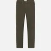 L'Homme Slim Twill in Garage Moss Green