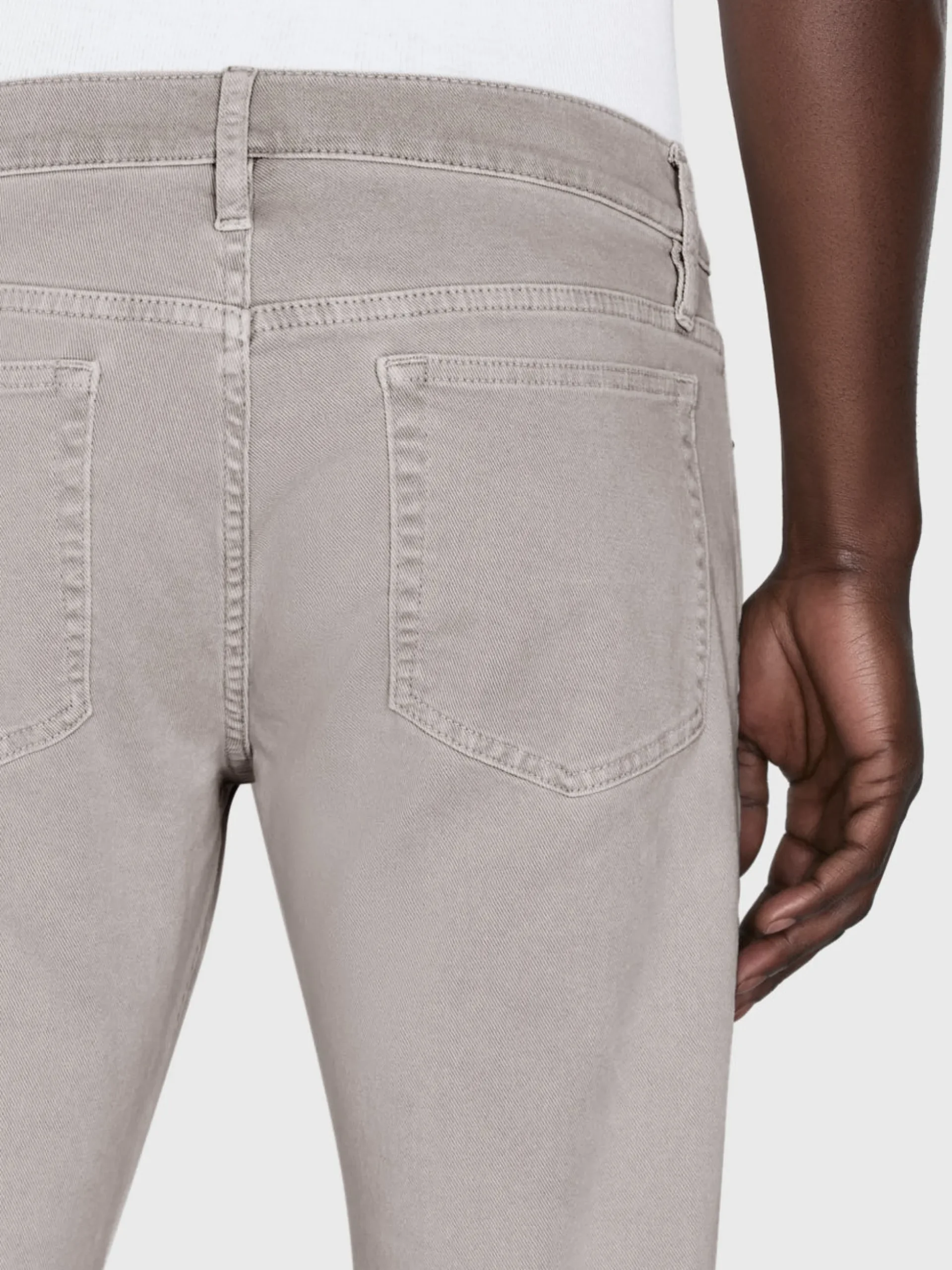 L'Homme Slim Twill in Garage Blue Grey