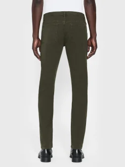 L'Homme Slim Twill in Garage Moss Green
