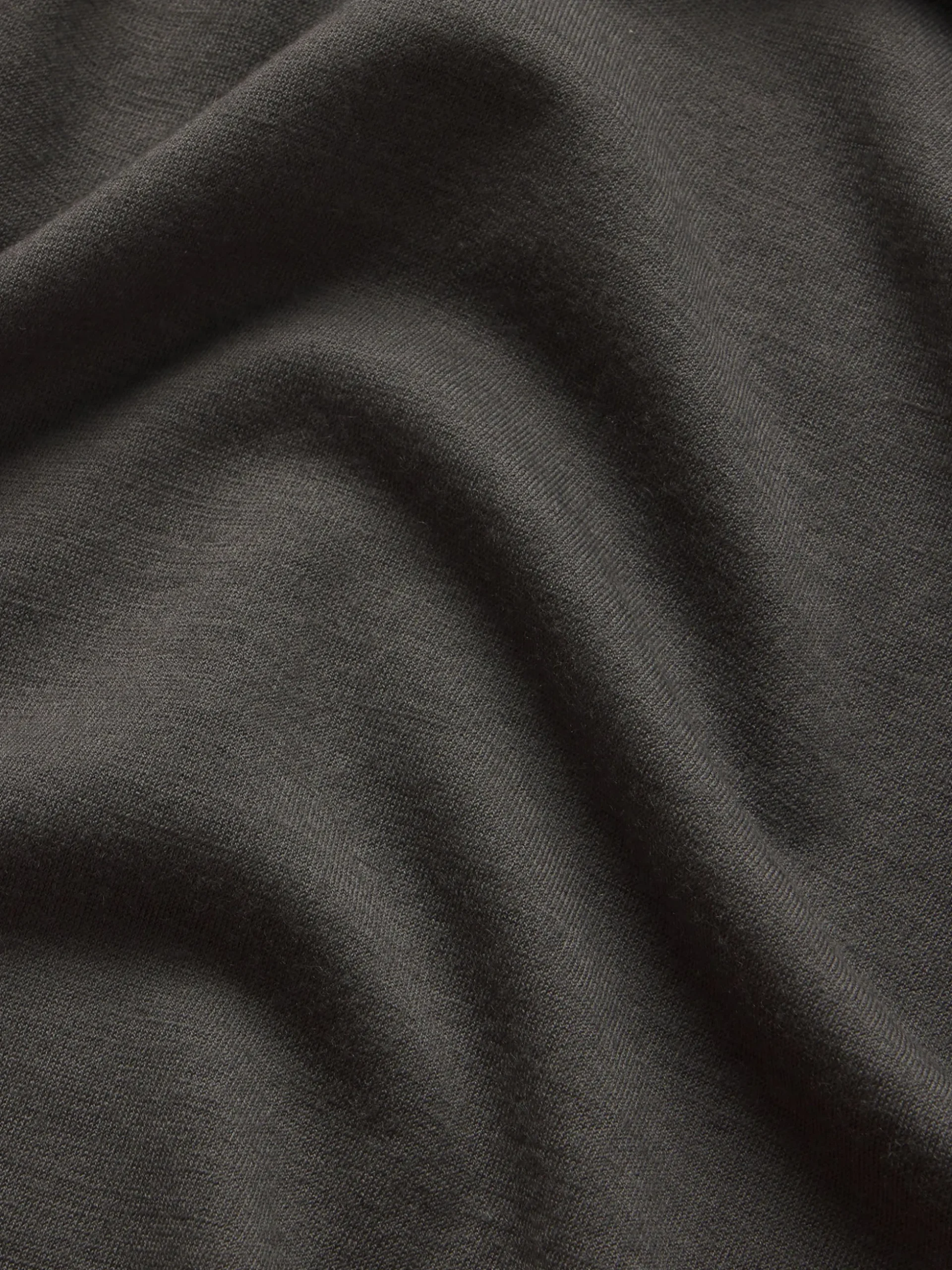 Long Sleeve Woolen Tee in Taupe
