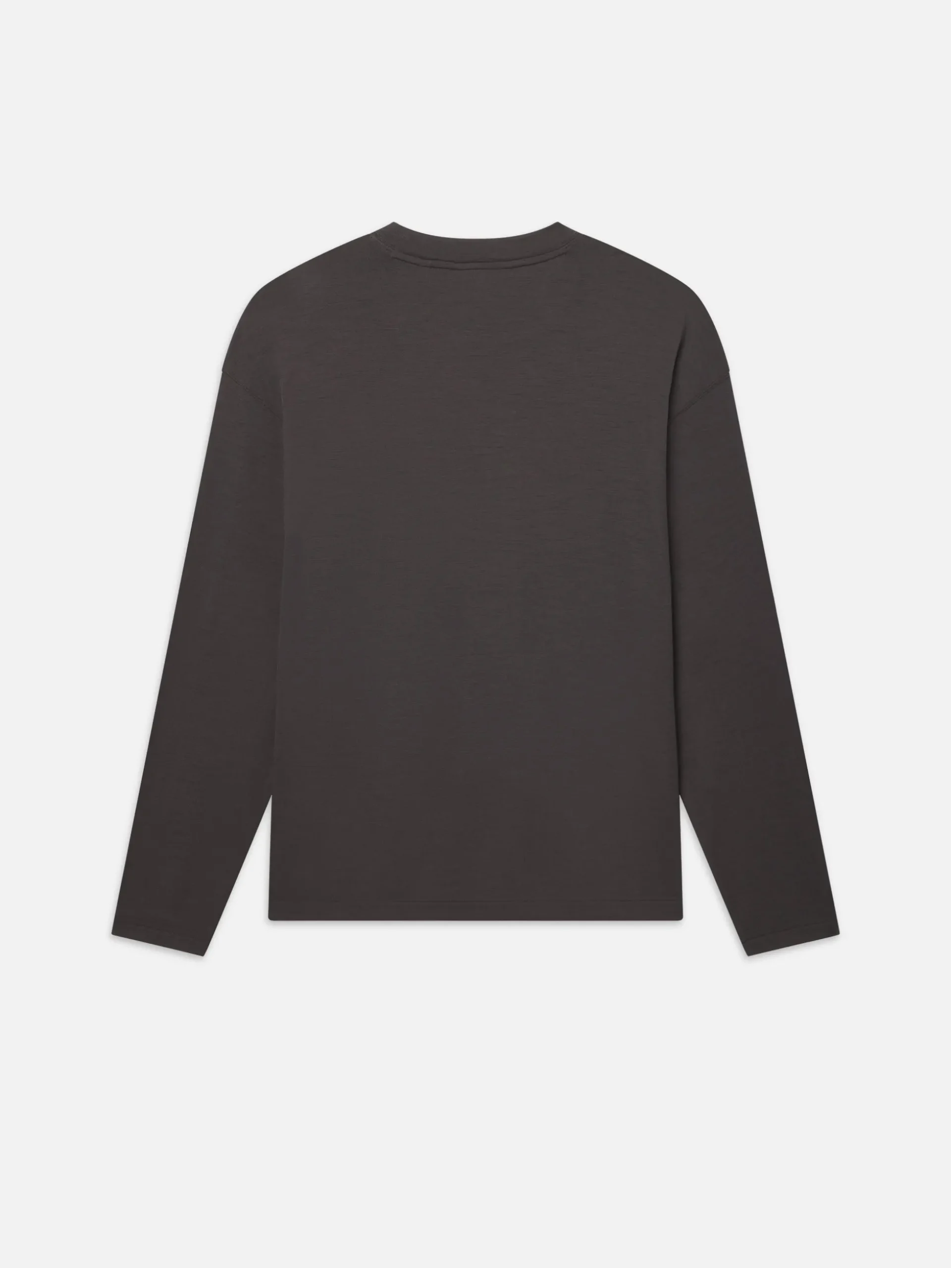 Long Sleeve Woolen Tee in Taupe