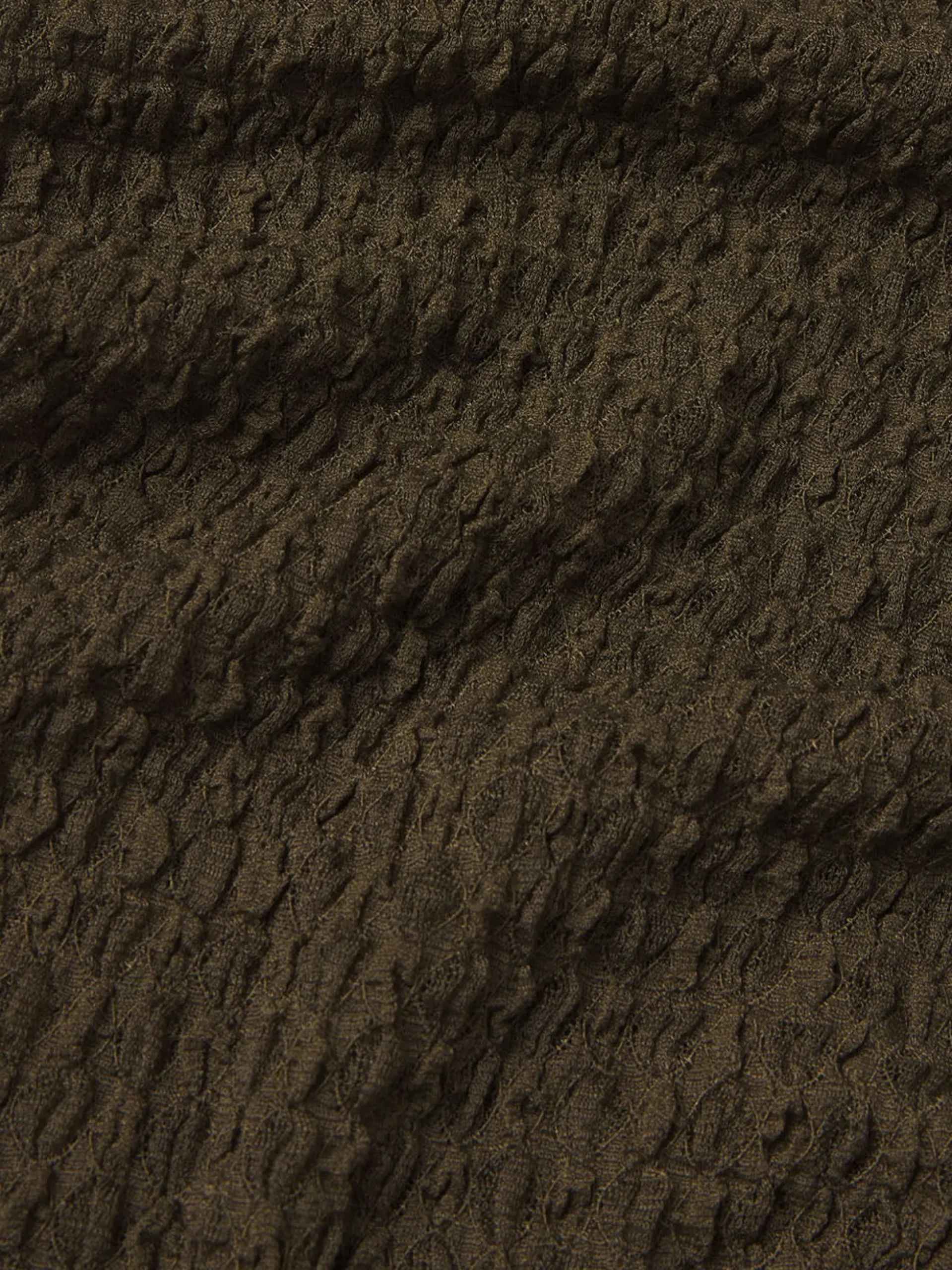 Mesh Lace Turtleneck in Rich Military